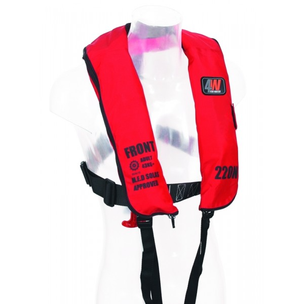 Gilet gonflable 4Water Solas 220N Adulte + lampe