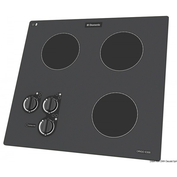 Plan de cuisson Dometic vitrocéramique – 3 plaques