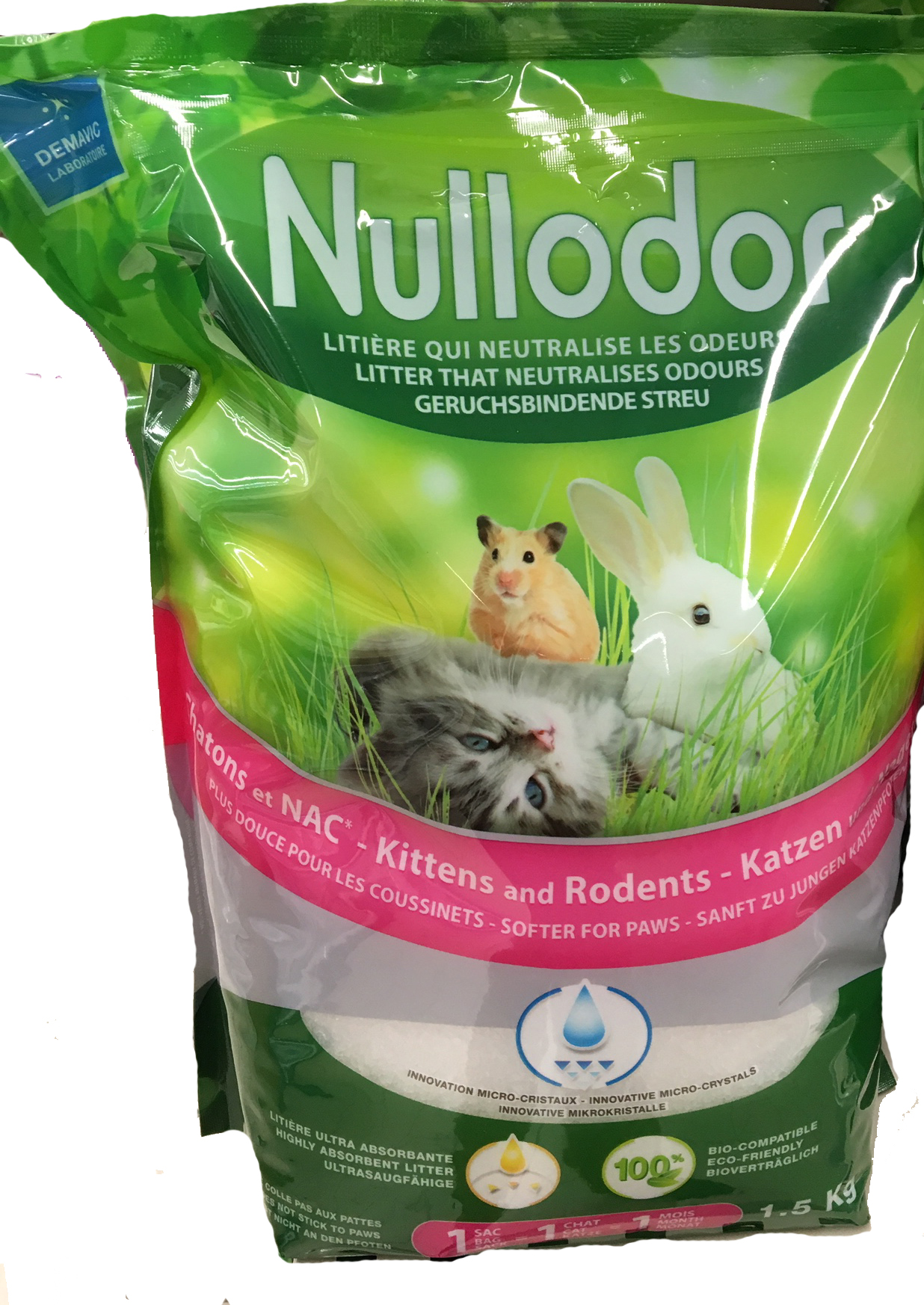 Litière Nullodor extra fine – 1.5kg