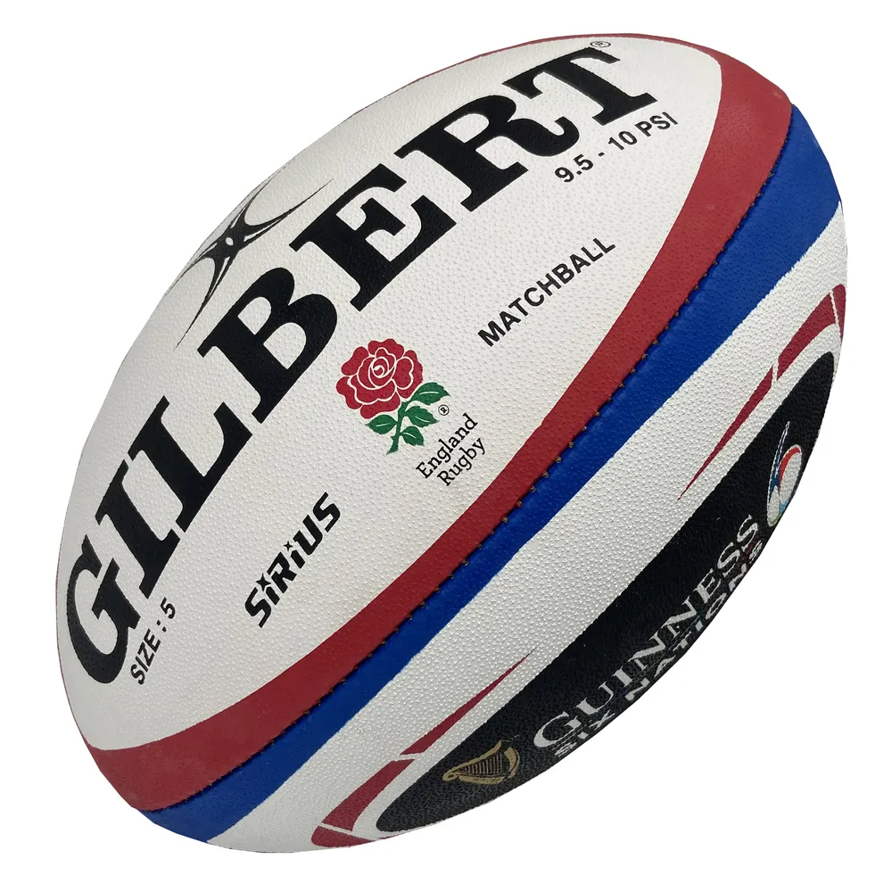 Ballon de Rugby Gilbert Officiel Sirius Angleterre Guinness 6 Nations
