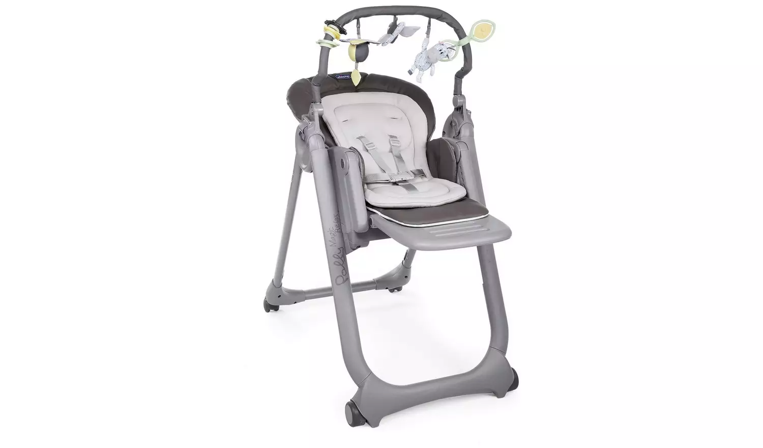 Chicco Polly Magic Relax 4 Wheel Highchair – Graphite