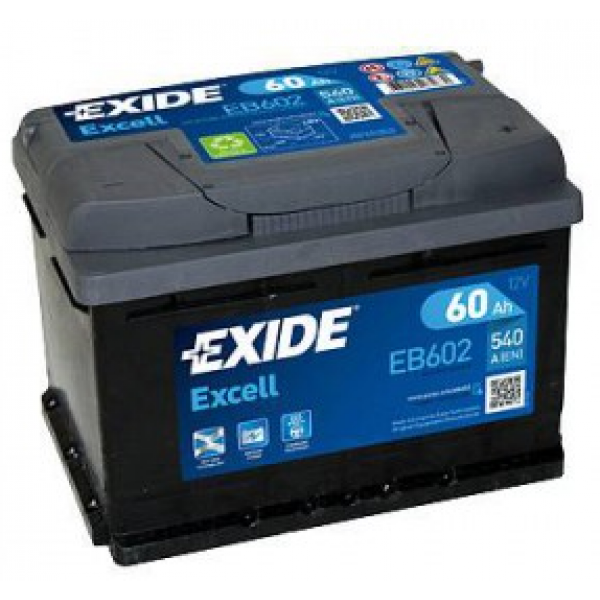 Batterie Exide Excell 60 Ah – EB602