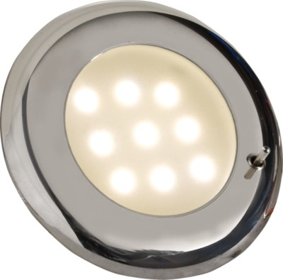 Plafonnier à LED Plastimo Nova chromé