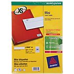 2100 mini-étiquettes blanches Laser L7656 – 46 x 11,1 mm