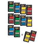 Index marque page translucide Post-it 4,32 (H) x 2,54 (l) cm Assortiment – 12 / Paquet