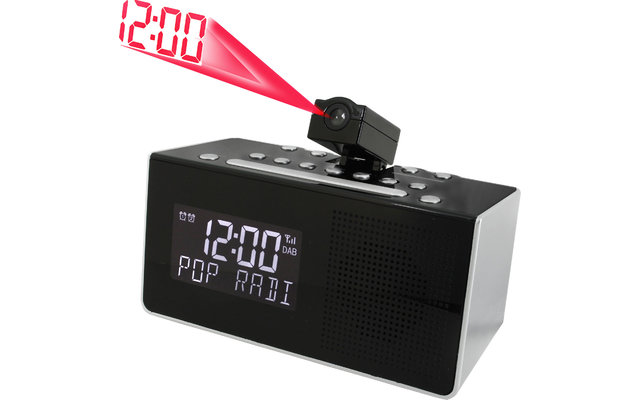 Soundmaster UR8200SI Radio-réveil DAB+/UKW avec projection