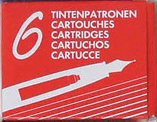 6 CARTOUCHES INTERNATIONALES – ENCRE ROUGE