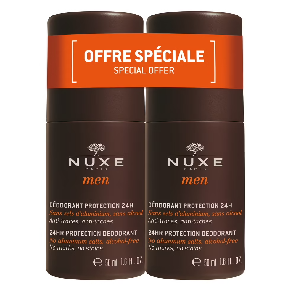 NUXE Nuxe Men Duo déodorant protection 24h, 2x50ml Déodorant