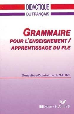 GRAMMAIRE POUR ENSEIGNEMENT APPRENTISSAGE F