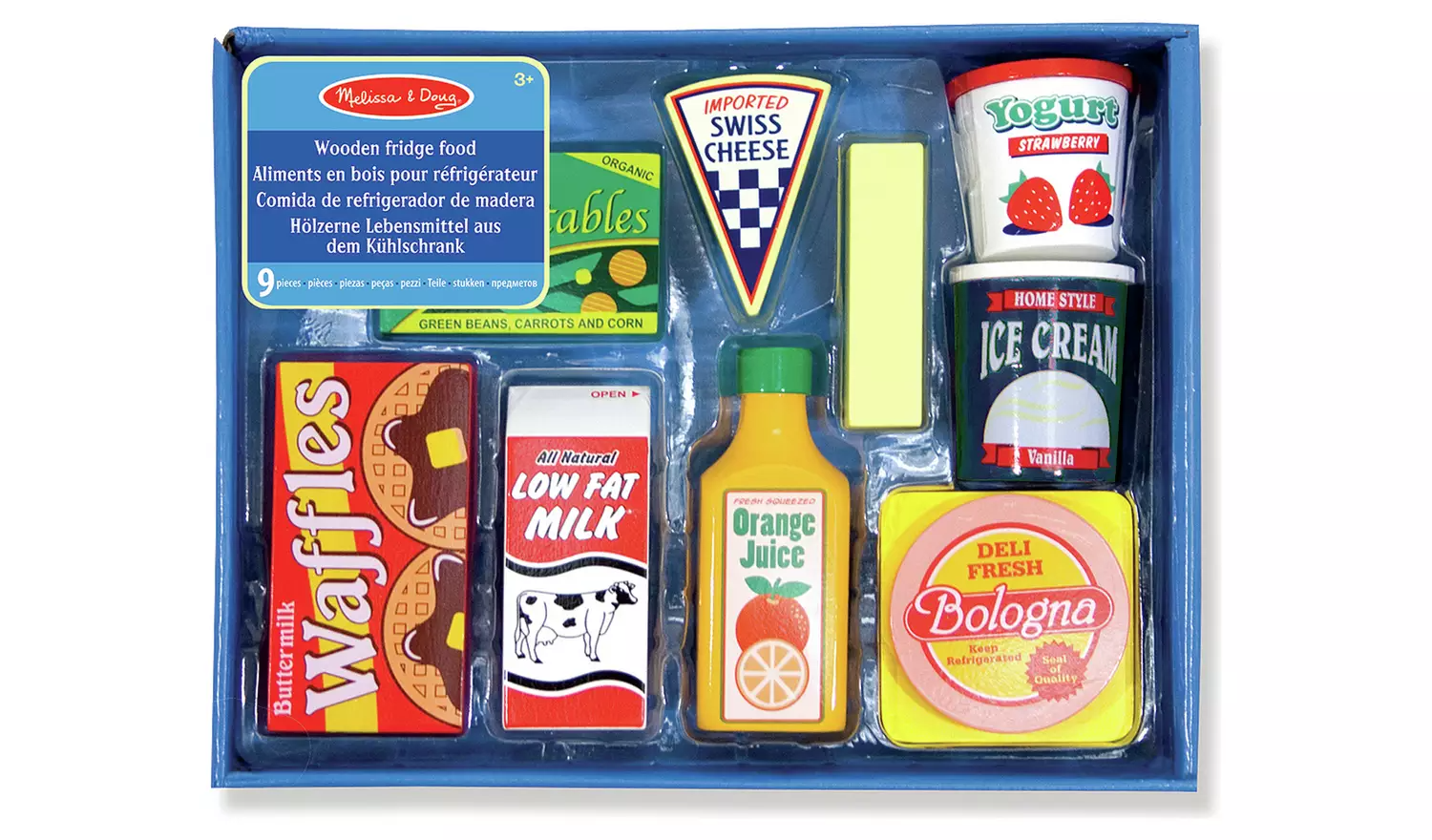 Melissa & Doug Wooden Fridge Food Playset