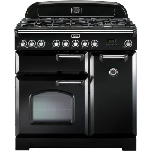 Piano de cuisson gaz Falcon DELUX90 MIXT NOIR/CHROME