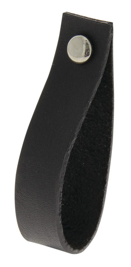 Bouton/tirette cuir Cadap – Noir