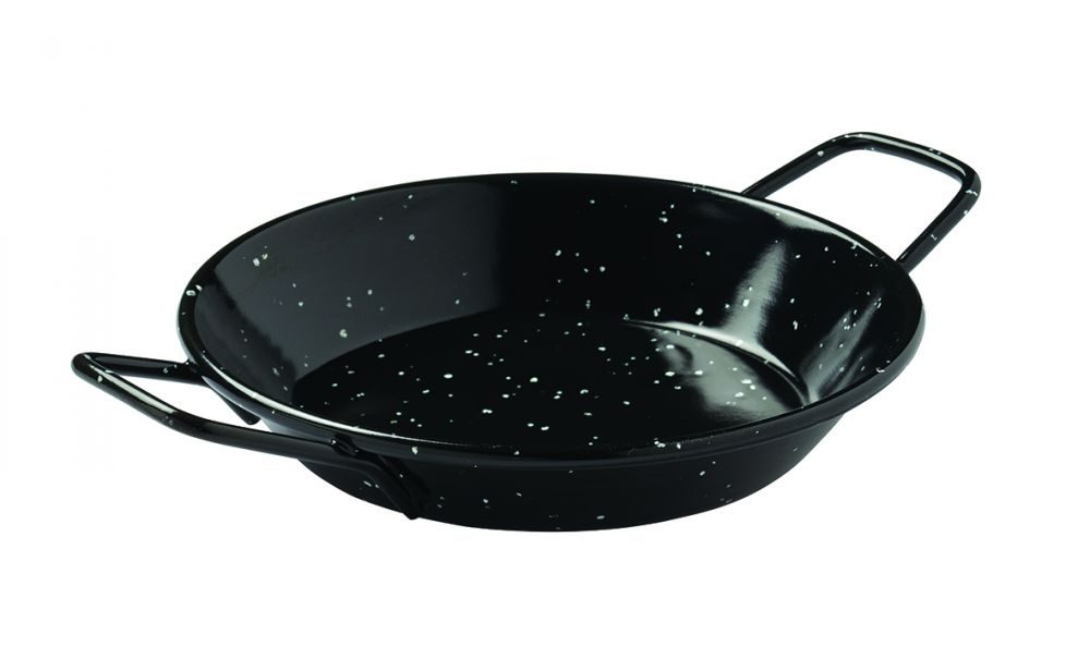 Plat à paella Estrella acier émaillé 15 x 21.5 cm