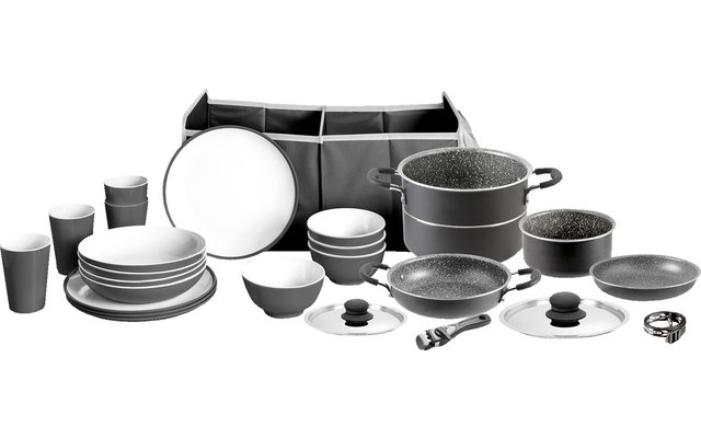 Brunner Mepo-Box Pirate Design Ensemble de vaisselle et de cuisine 25 pièces