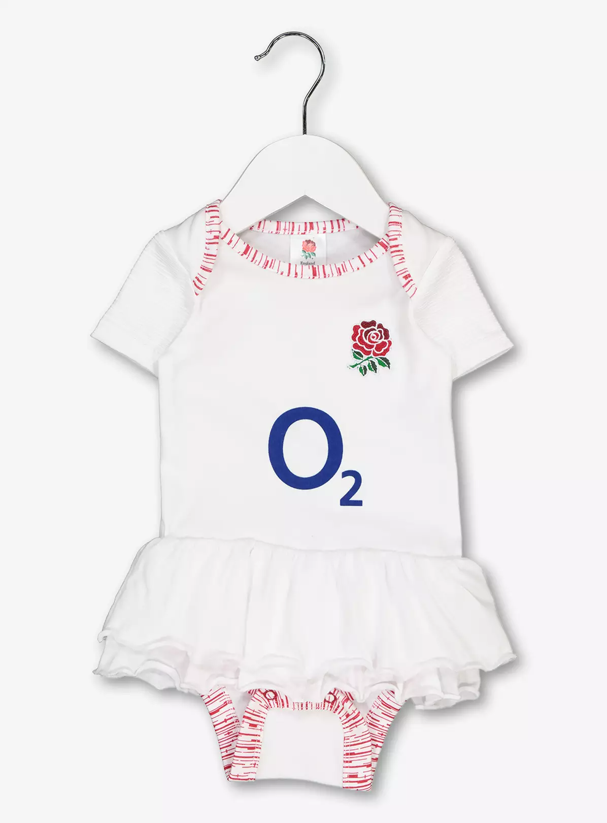 England Rugby White Tutu Bodysuit – Up to 3 mths