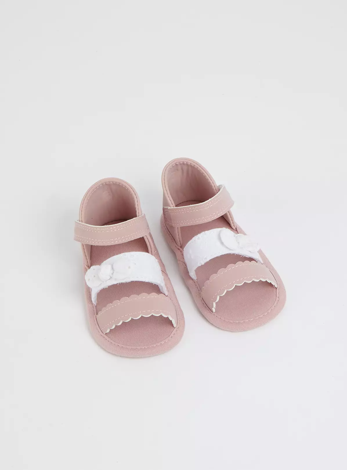 Pink & White Strap Sandals – 12-18 months