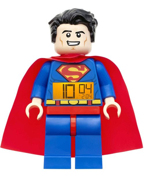 Réveil Superman parlant et rétroéclairé – 21 cm