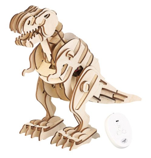 Maquette en bois télécommandée “T-Rex” 30 x 40 cm avec effets sonores