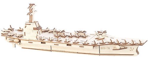 Maquettes 3D en bois : porte-avions – 117 pièces