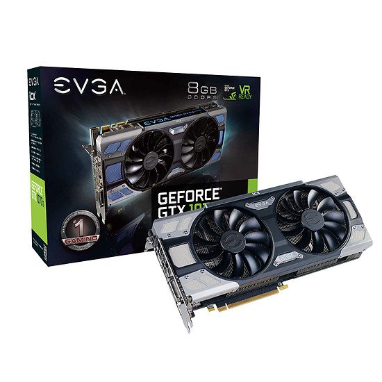 EVGA GeForce GTX 1070 Ti FTW2 Gaming ICX – 8 Go GeForce GTX 1070 Ti, 1607 MHz, PCI-Express 16x, 8 Go, 8008 MHz