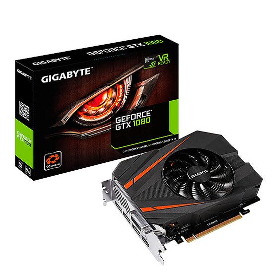 Gigabyte GTX 1080 Mini ITX – 8 Go GeForce GTX 1080, 1607 MHz (1632 MHz OC Mode), PCI-Express 16x, 8 Go, 10 010 MHz