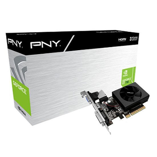 PNY GeForce GT 730 – 2 Go (DDR3) GeForce GT 730, 902 MHz, PCI-Express 8x, 2 Go, 1600 MHz