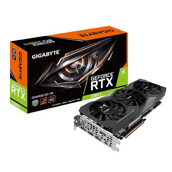 Gigabyte GeForce RTX 2080 Ti Gaming OC – 11 Go GeForce RTX 2080 Ti, 11 Go