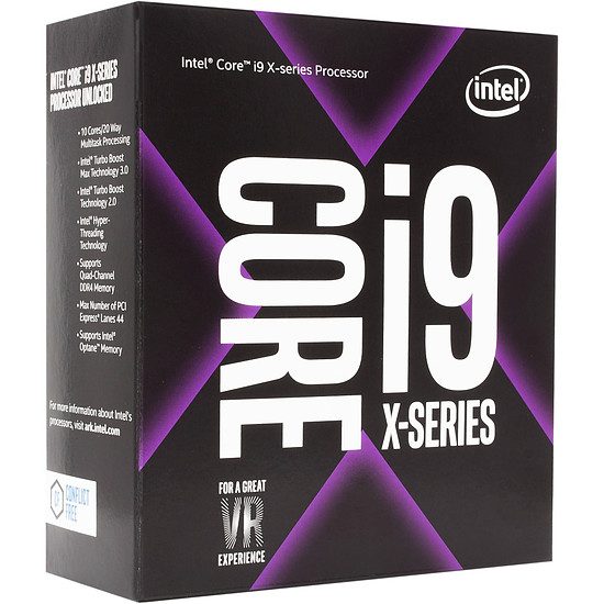 Intel Core i9 7920X 12 coeurs, 2,90 GHz, Skylake-X, 140 Watts
