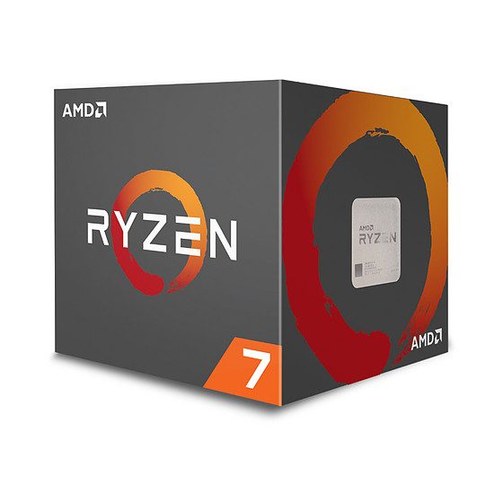 AMD Ryzen 7 2700 Wraith Spire LED Edition (3,2 GHz) 8 coeurs, 3,20 GHz, 20 Mo, AMD Ryzen, 65 Watts