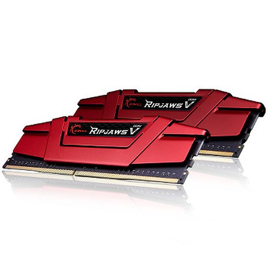 G.Skill Ripjaws V Red DDR4 2 x 4 Go 3000 MHz CAS 15 RAM PC, DDR4, 8 Go, 3000 MHz – PC24000, 15-15-15-35, 1,35 Volts, F4-3000C15D-8GVR