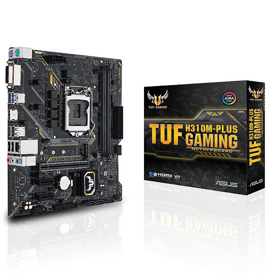 Asus TUF H310M-PLUS GAMING Socket 1151, Intel H310, 1 port PCI-Express 16x, 2666 MHz (DDR4), SATA Revision 3.0 (6 Gb/s), 1 port M.2