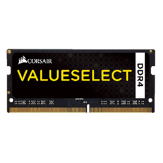 Corsair ValueSelect SO-DIMM DDR4 4 Go 2133 MHz CAS 15 RAM PC Portable, DDR4, 4 Go, 2133 MHz – PC17000, 15-15-15-36, 1,20 Volts, CMSO4GX4M1A2133C15
