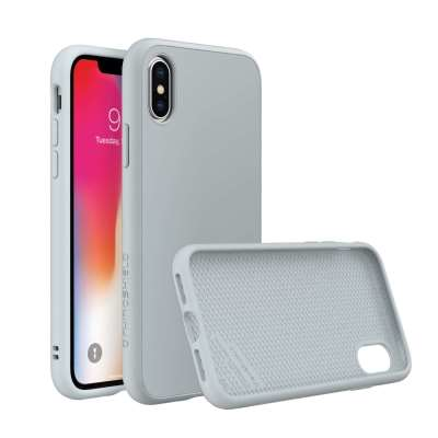 Coque Rhinoshield SolidSuit Classic Gris Nuage pour iPhone X