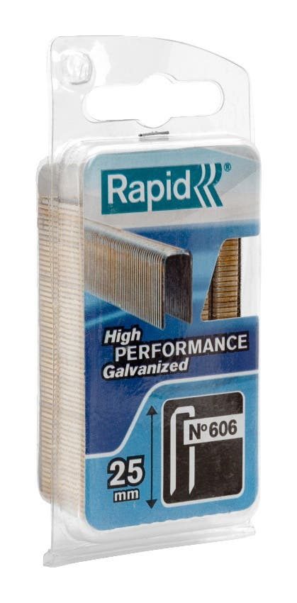 Lot de 600 agrafes RAPID 606/25mm