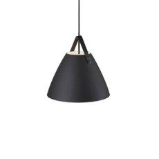 Suspension, e27 scandinave Strap 27 métal noir 1 x 60 W