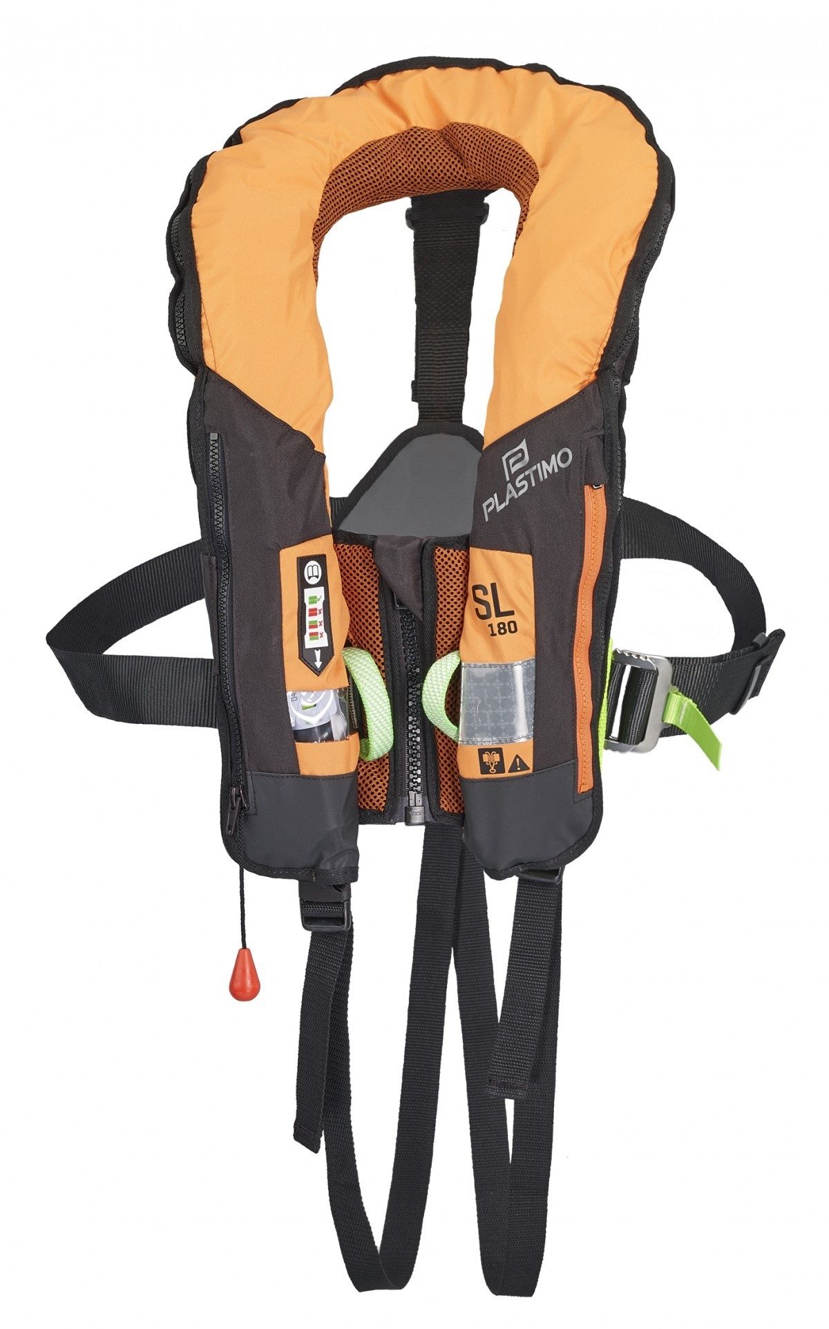 Gilet gonflable Plastimo SL 180N hydrostatique orange+ harnais