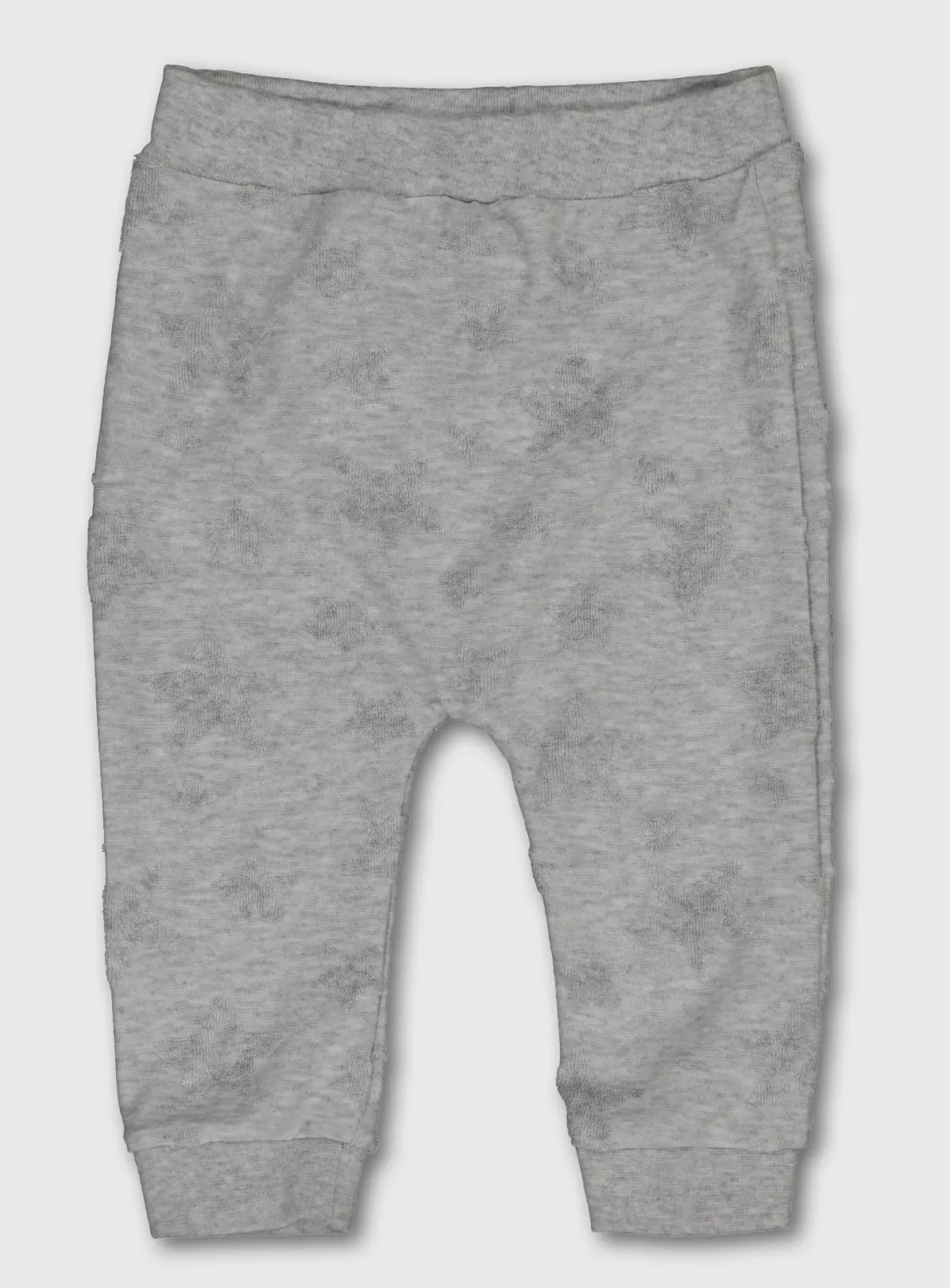 Grey Marl Embossed Star Joggers – 18-24 months