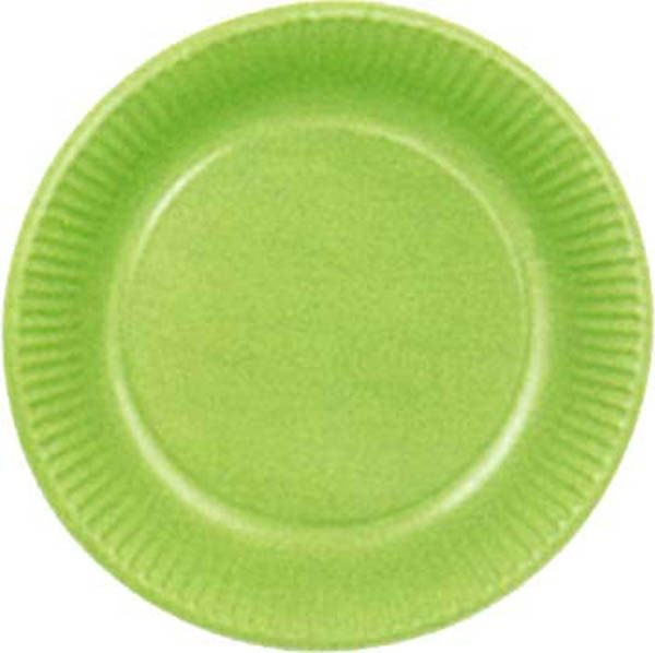 Assiette carton Pistache ø 23 cm par 20