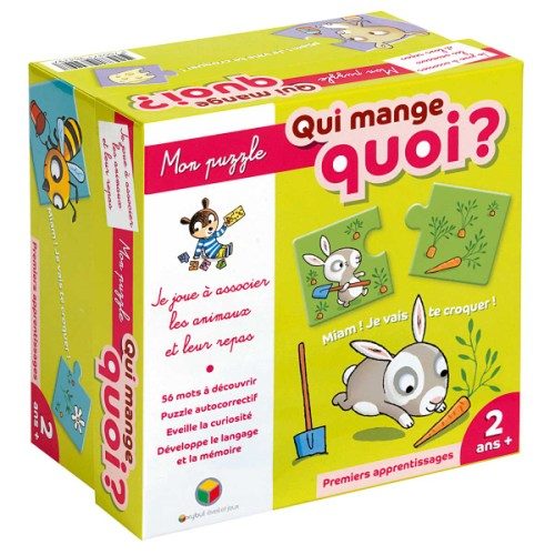 Puzzle Qui mange quoi ?