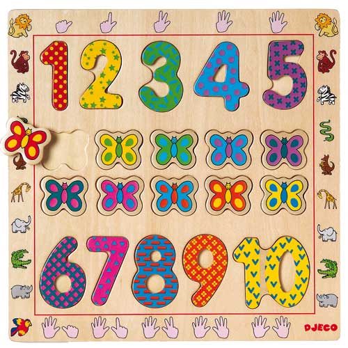 Puzzle des chiffres : 1 à 10