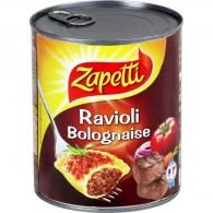 Plat cuisiné ravioli bolognaise Zapetti