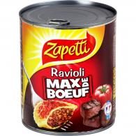 Plat cuisiné ravioli riche en bœuf Zapetti