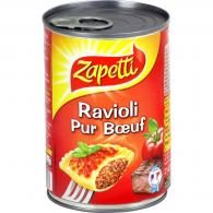 Plat cuisiné ravioli pur bœuf Zapetti