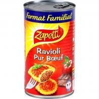 Plat cuisiné ravioli pur bœuf Zapetti