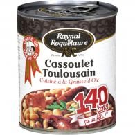 Plat cuisiné cassoulet Toulousain Raynal et Roquelaure