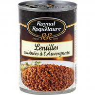 Légumes cuisinés lentilles Auvergnate Raynal et Roquelaure