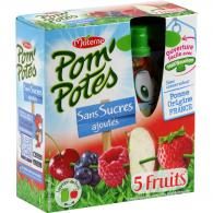 Compotes 5 fruits s/sucres ajoutés Pom’Potes