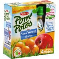 Compotes pomme mirabelle s/sucres ajoutés Pom’Potes