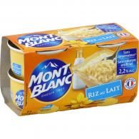 Desserts riz au lait Mont Blanc