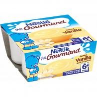 Desserts bébé 6+ mois vanille Nestlé P’tit Gourmand